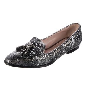 Miu Miu Glitter Accents Loafers